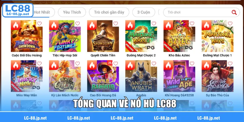 Tổng quan về nổ hũ LC88